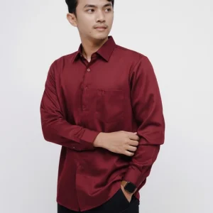 Kemeja Syawkany - Maroon